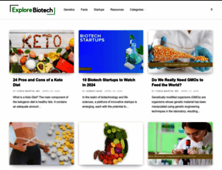 explorebiotech.com screenshot