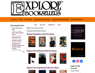 explorebooksellers.com screenshot