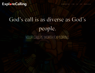 explorecalling.org screenshot