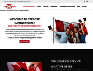exploreimmigration.ca screenshot