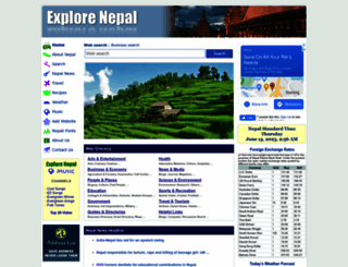 explorenepal.com screenshot