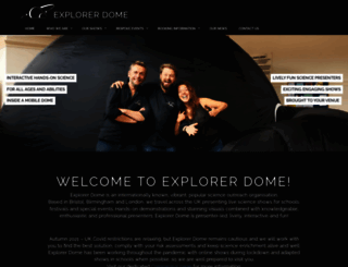 explorerdome.co.uk screenshot