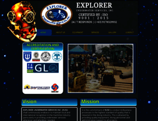 explorerunderwaterservices.com screenshot