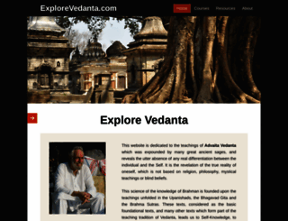 explorevedanta.com screenshot
