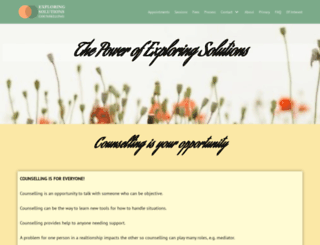 exploringsolutionscounselling.com screenshot