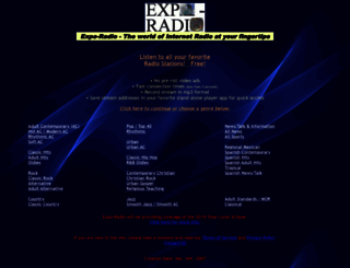 expo-radio.com screenshot
