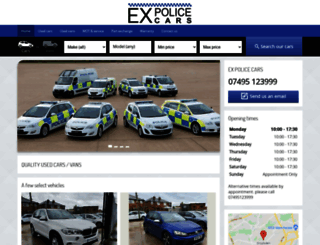 expolicecar.co.uk screenshot