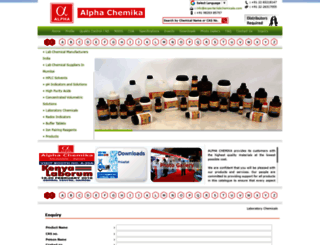 exporterlabchemicals.com screenshot