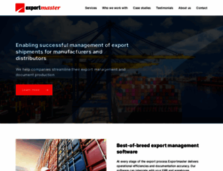 exportmaster.co.uk screenshot