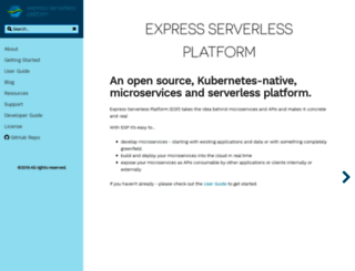 express-serverless.io screenshot