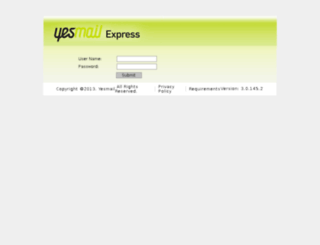 express.yesmail.com screenshot