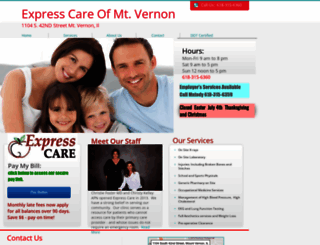 expresscareofmtvernon.com screenshot