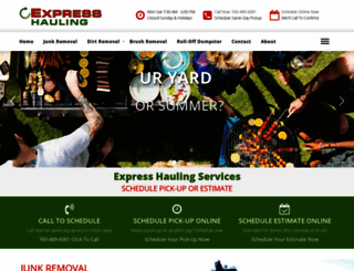 expresshauling.com screenshot