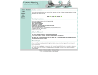 expresshosting.org screenshot