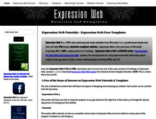 expression-web-tutorials.com screenshot