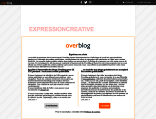 expressioncreative.over-blog.com screenshot