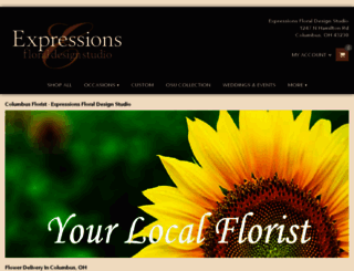 expressionsfloraldesign.com screenshot