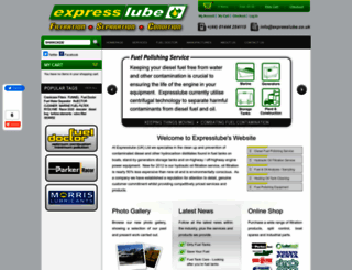 expresslube.co.uk screenshot
