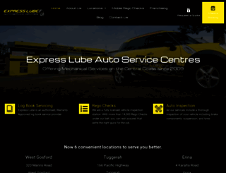 expresslube.com.au screenshot