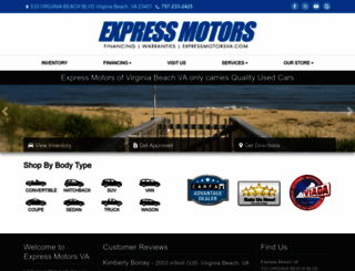 expressmotorsva.com screenshot