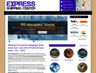 expressshipcenter.com screenshot