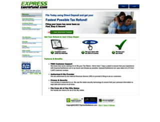 expresstaxrefund.com screenshot