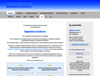 expresstranslations.de screenshot
