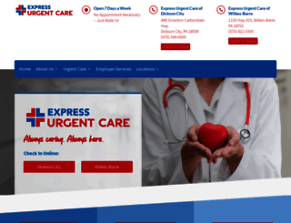 expressurgentcare.com screenshot