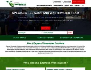 expresswastewater.com.au screenshot