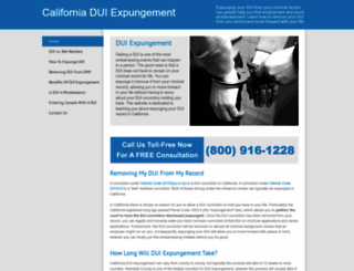 expunge-dui-california.org screenshot