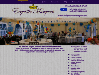 exquisitemarquees.com screenshot