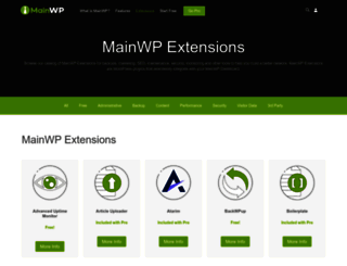 extensions.mainwp.com screenshot