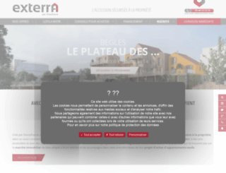exterra.fr screenshot