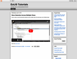 extjs-tutorials.blogspot.com screenshot