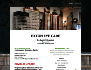 extoneyecare.com screenshot