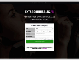 extraconjugales.fr screenshot