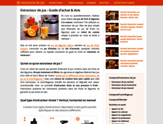 extracteur-de-jus.com screenshot