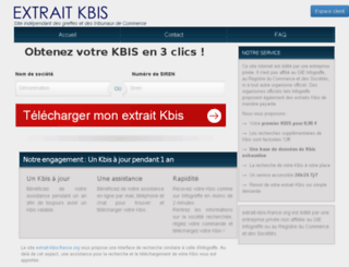 extrait-kbis-france.org screenshot