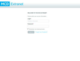 extranet.mcdpartners.com screenshot