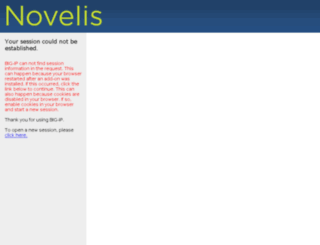 extranet.novelis.com screenshot