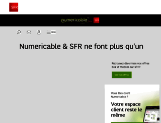extranet.numericable.fr screenshot