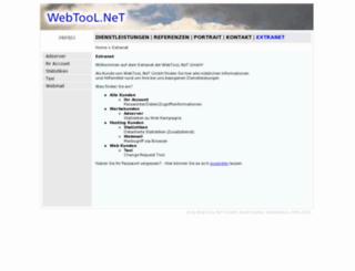 extranet.webtool.net screenshot