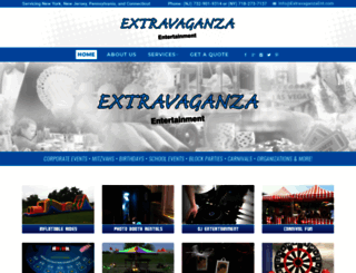 extravaganzaent.com screenshot