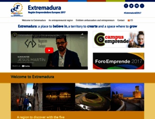 extremaduraregionemprendedoraeuropea.com screenshot