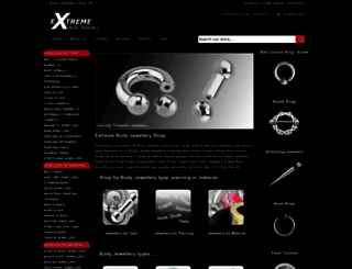 extreme-body-jewellery.co.uk screenshot