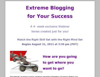 extremebloggingsuccess.commandingwealth.com screenshot