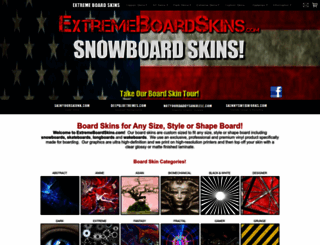 extremeboardskins.com screenshot