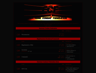 extremecombatfederation.forumfree.it screenshot