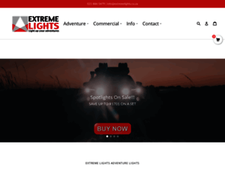 extremelights.co.za screenshot