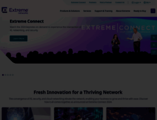extremenetworks.com screenshot